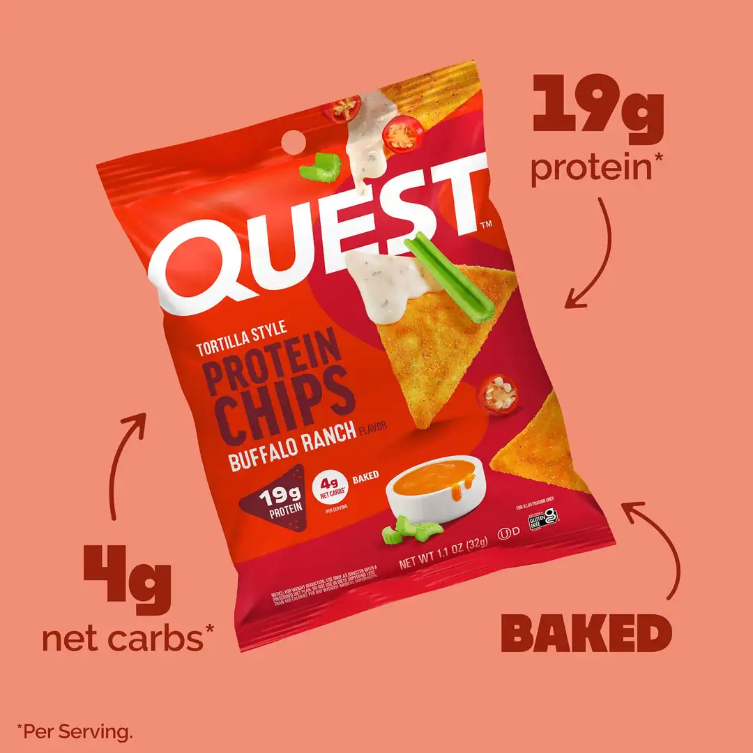 QUEST PROTEIN CHIPS BUFFALO RANCH 8 CT