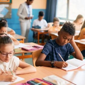 Students studying in classroom at Mangorei School in New Zealand, focused on education, learning environment, school students, NZ education.