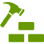 hammer-with-bricks