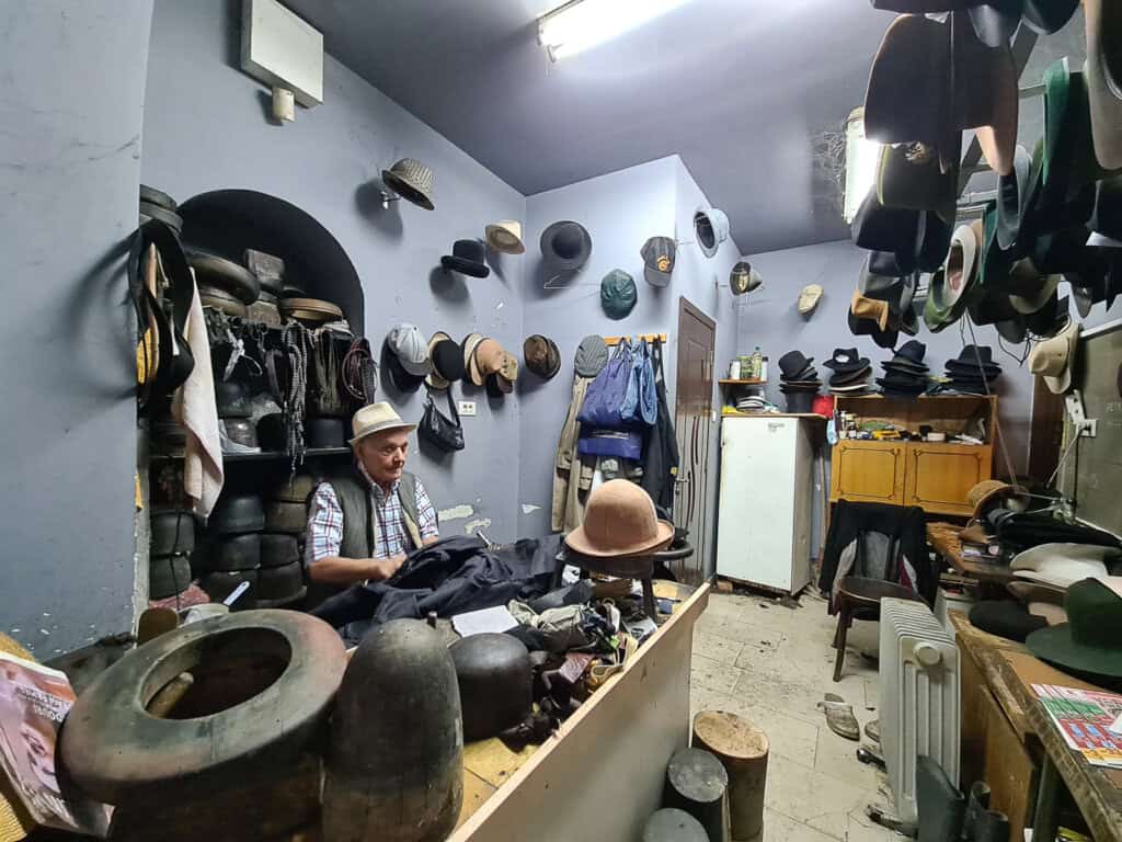 Nicu the hatmaker's workshop