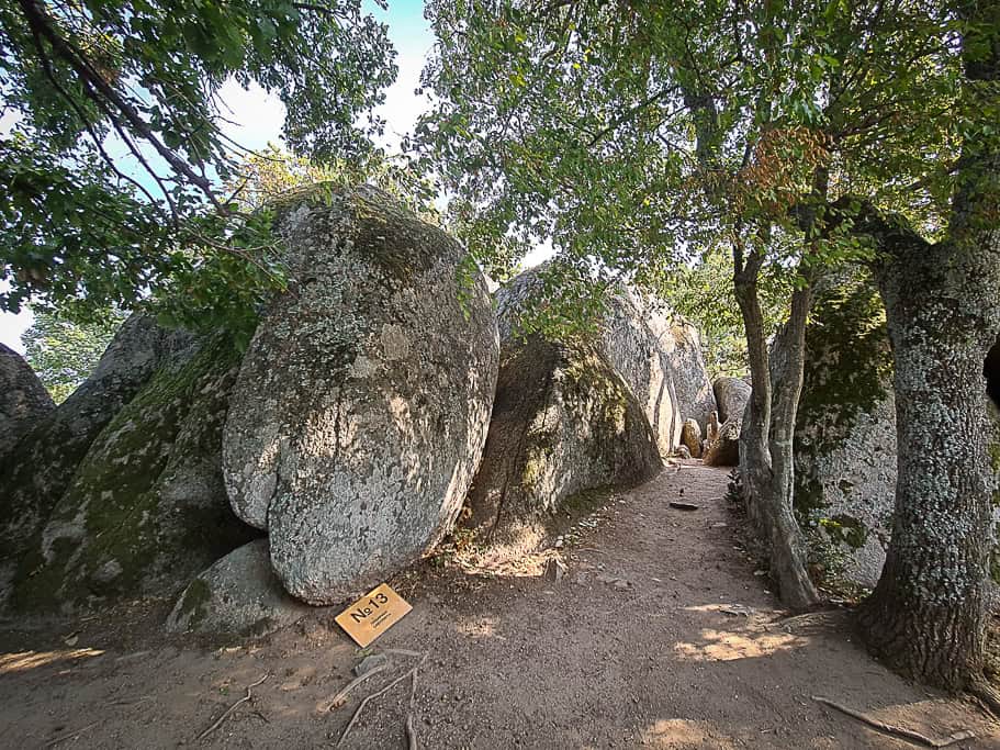 The archaeological site of Begliktash is an ancient Thracian sanctuary, defined by massive boulders and rock formations.