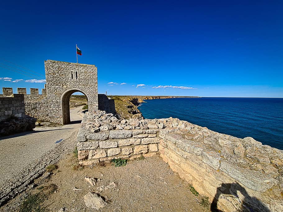 The historic Kaliakra Fortress gate on the Bulgarian Black Sea coast.