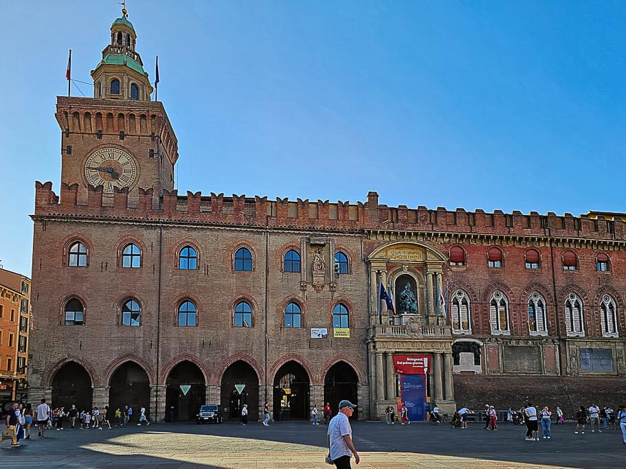 Palazzo d'Accursio in Bologna Italy
