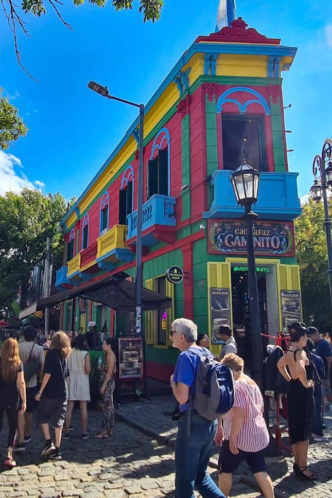 La Boca is the most colorful neighborhood in Buenos Aires. Visiting it is one of the best things to do in Buenos Aires and a must-do in every Buenos Aires itinerary