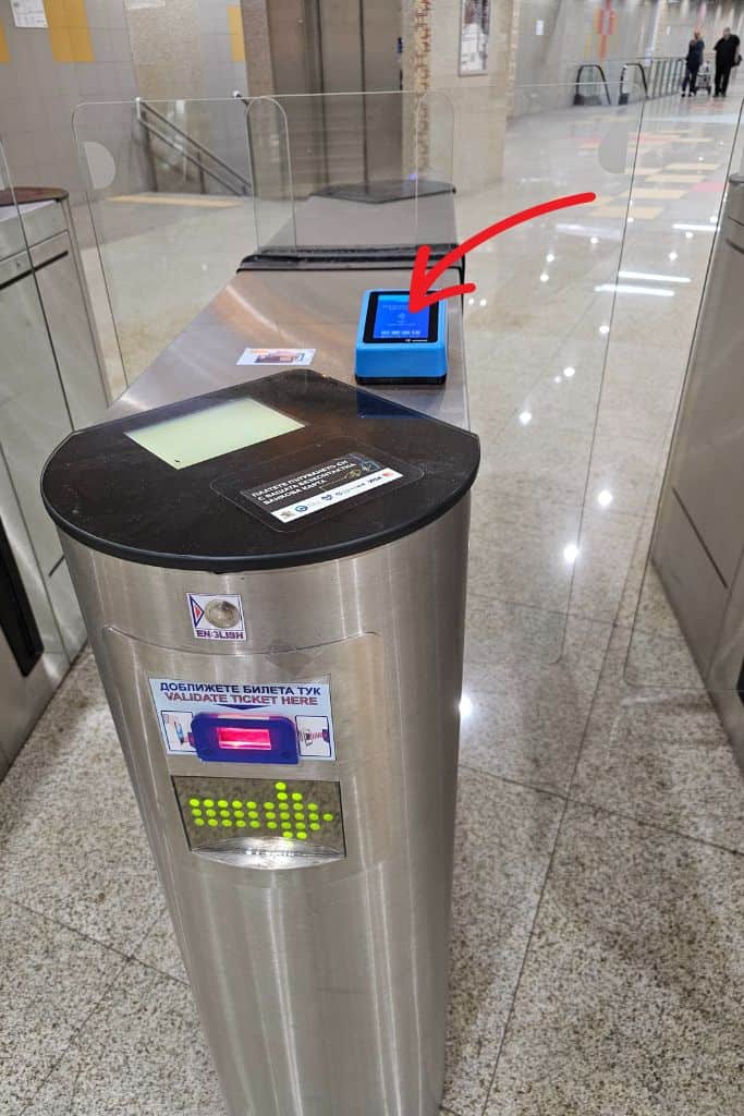 Sofia Metro Credit Card Validator. Tap your credit card to pay for public transport in Sofia