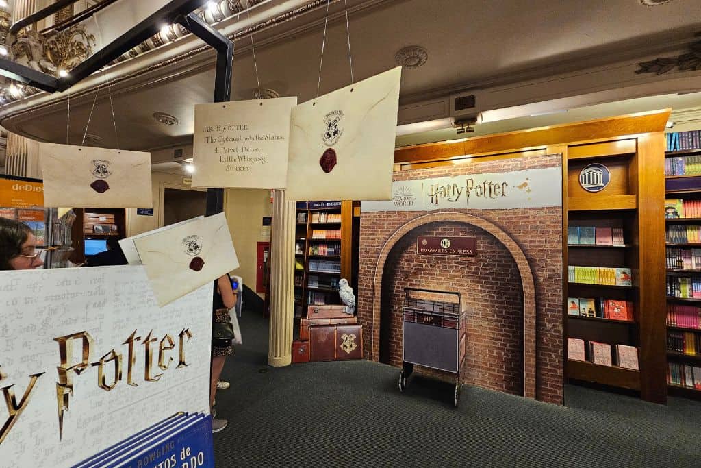Harry Potter fans will find a Harry Potter dedicated area in El Ateneo Grand Splendid bookstore in Buenos Aires