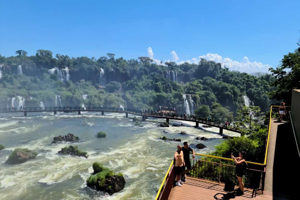 Visiting Iguazu Falls on the Brazilian side is a must.