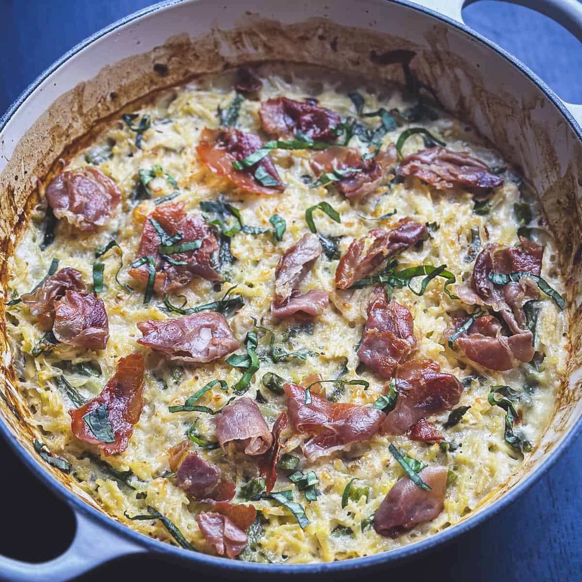 One-Pot Creamy Chicken Orzo Bake