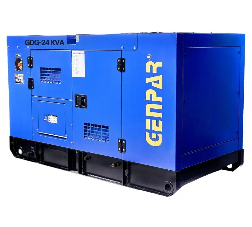 Generador de energía portátil GDG-24 KVA, equipo industrial confiable y eficiente para aplicaciones variadas | Maquinarias.pro.