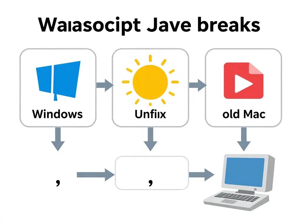 diagramme types javascript retour chariot