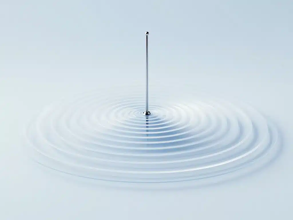 Schéma rayonnement antenne omnidirectionnelle onde donut