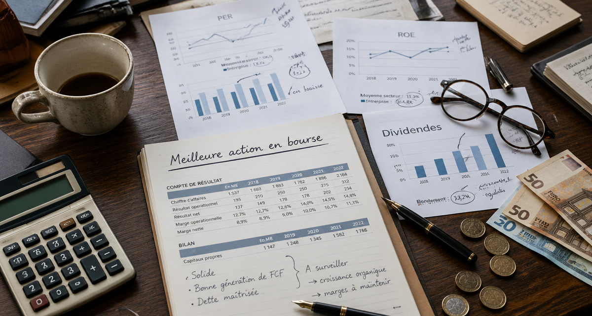 meilleur action bourse table analyse financière