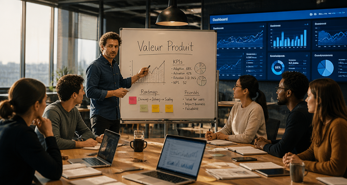 conseil product management équipe autour table