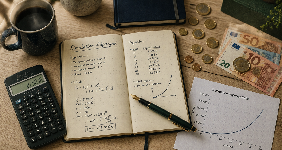 epargne simulation carnet calculatrice euros