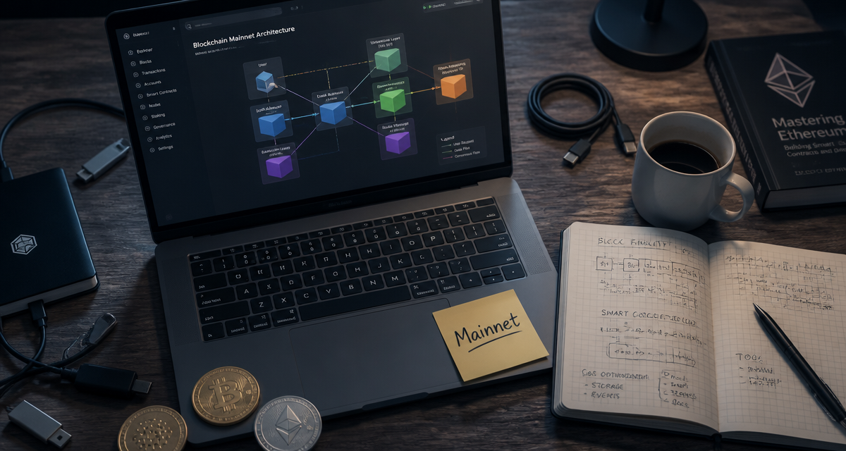 mainnet blockchain sur bureau de développeur