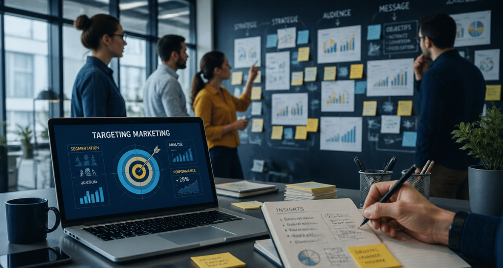 targeting targeting marketing équipe brainstorming