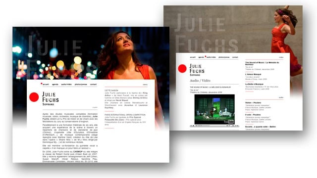 Portrait artistique femme en scène rouge, ambiance nocturne et artistique.