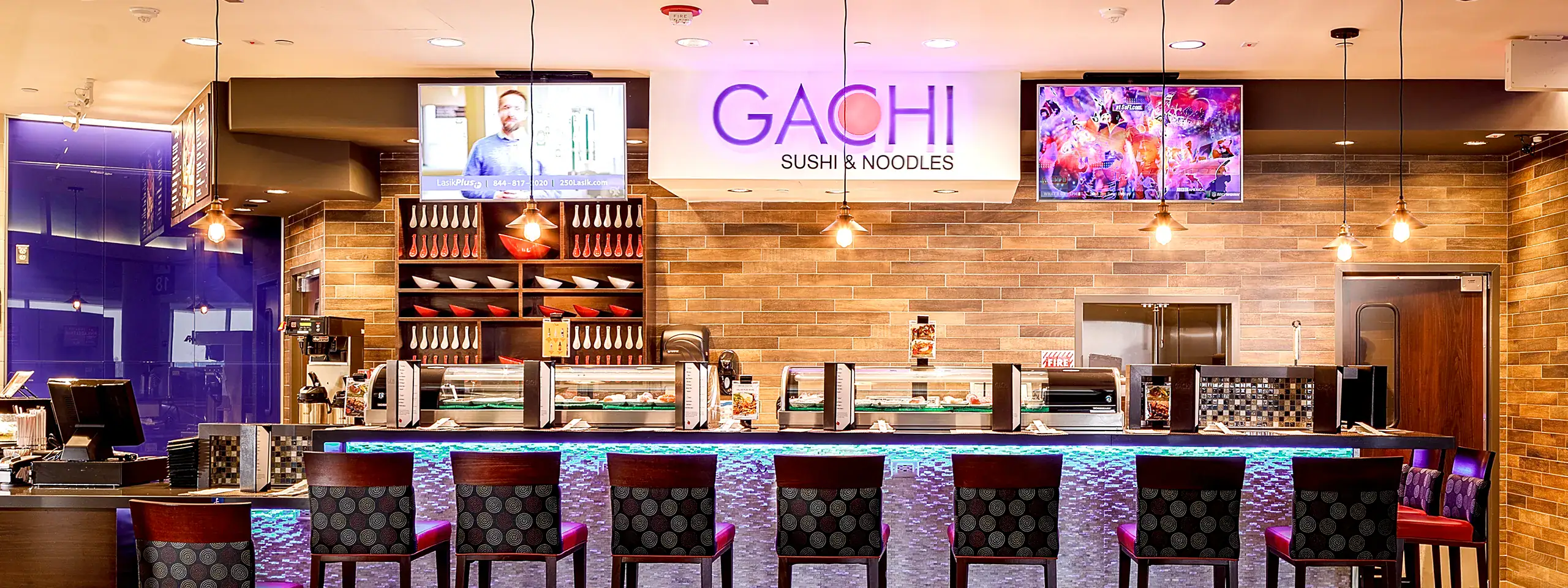 Gachi House of Sushi & Noodles Restaurant & Bar at Philadelphia International Airport (View from front)