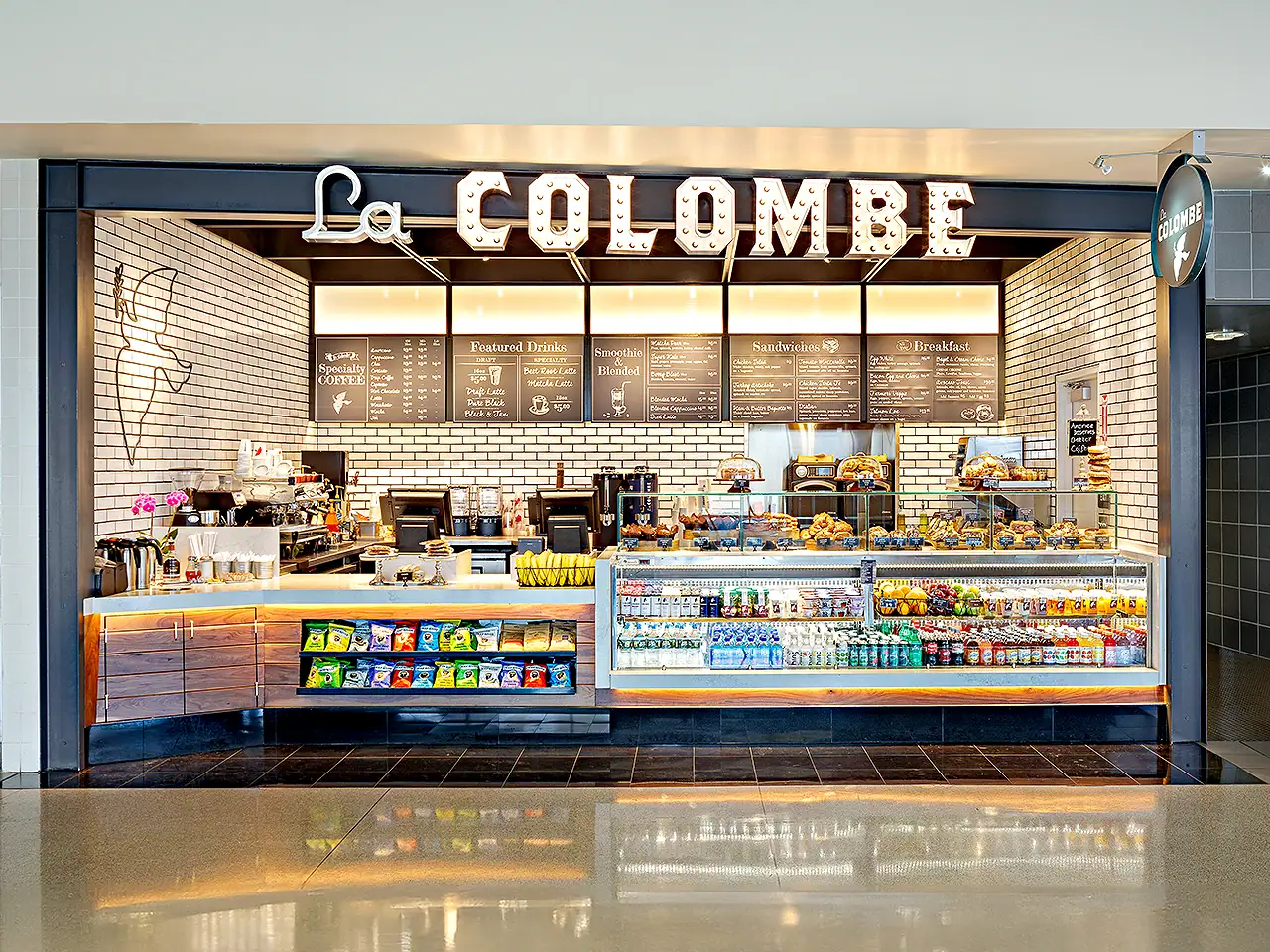 La Colombe Coffee Roasters at Philadelphia International Airport (View from front)
