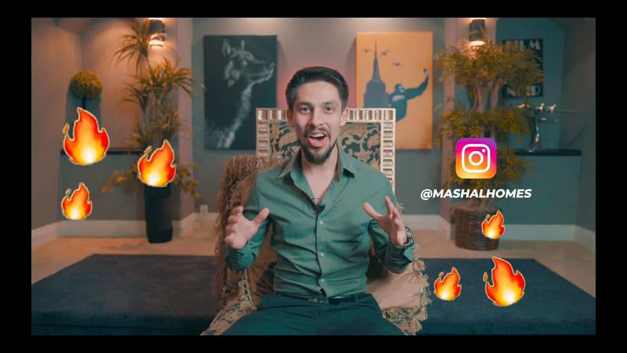 Fire emojis, Edmonton real estate, Mashal Homes Instagram promotion, engaging video content, home buying tips Edmonton.