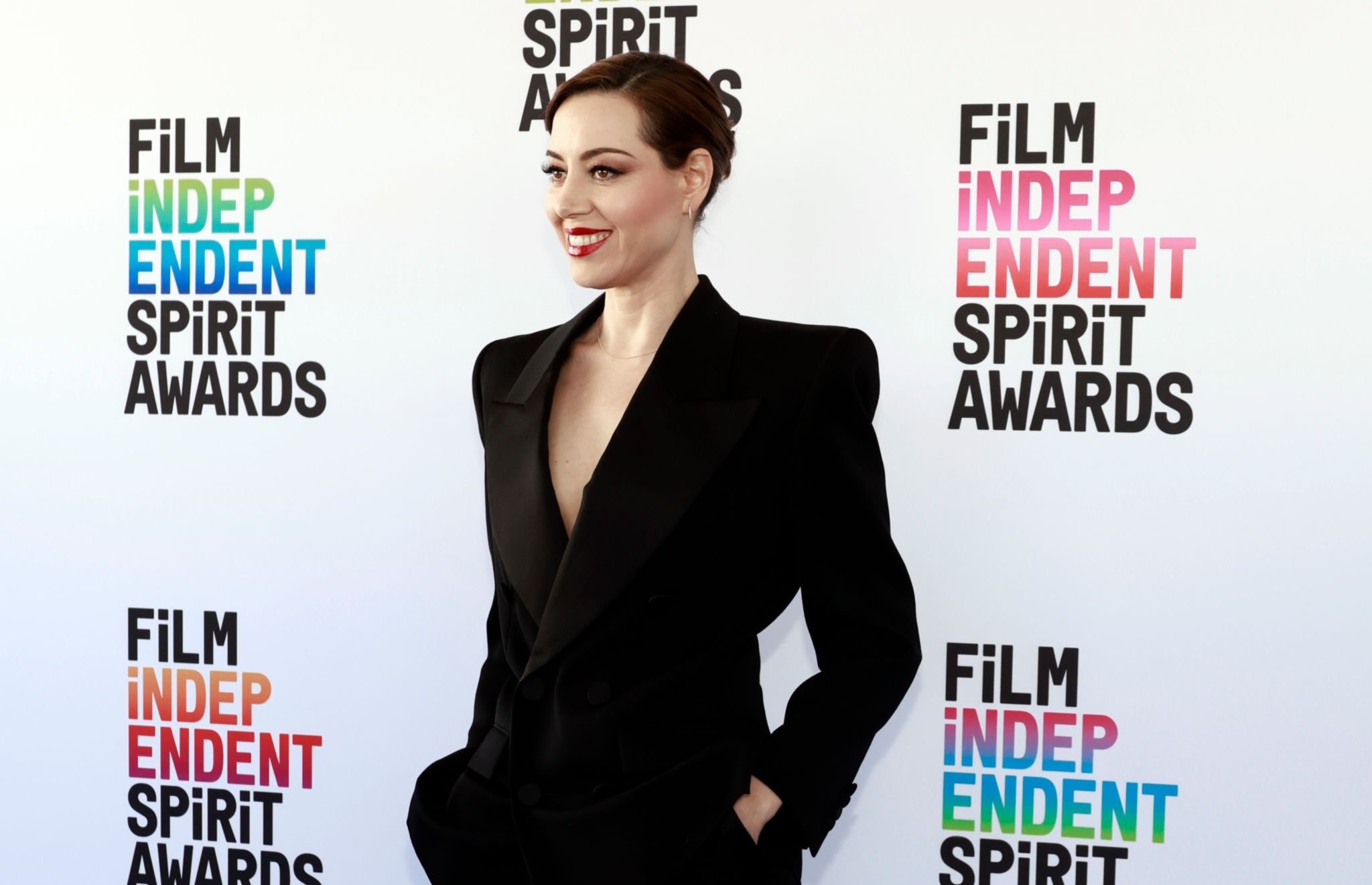 Aubrey Plaza Attends The 2023 Film Independent Spirit Awards