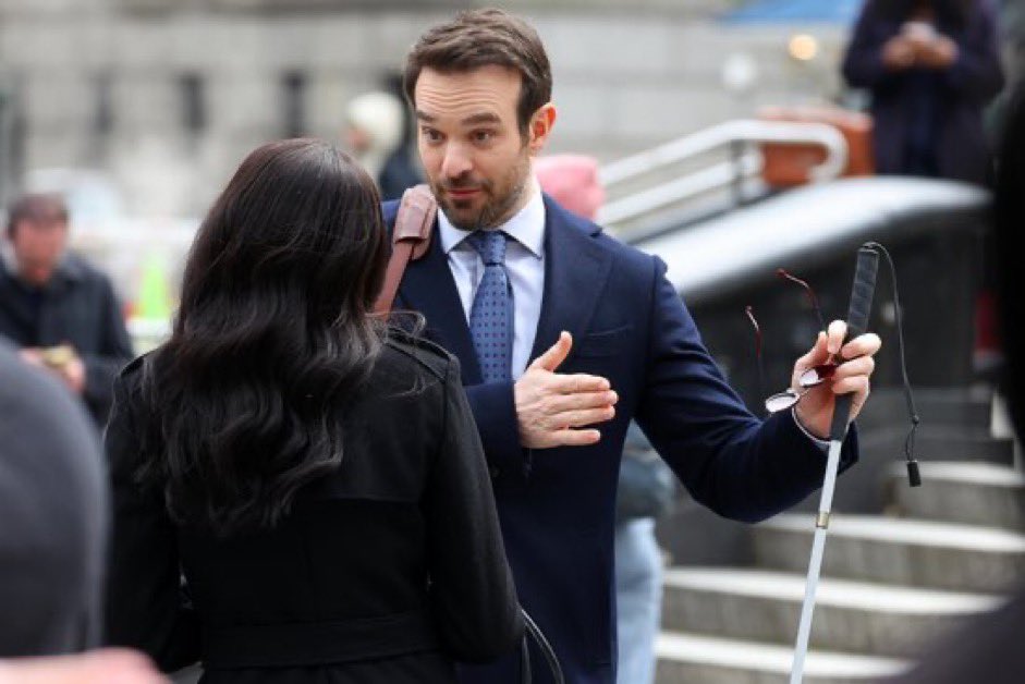 'Daredevil: Born Again' New Set Images Featuring Charlie Cox and Nikki M. James