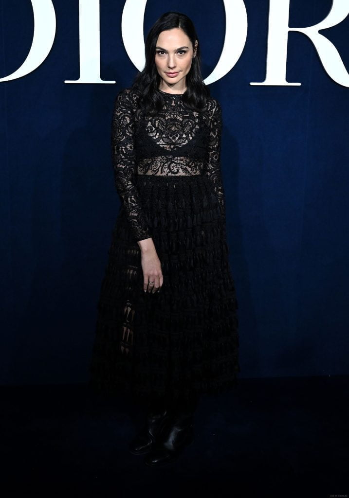 Gal Gadot Attends The Christian Dior Womenswear Fall Winter 2023-2024 In Paris (Images)