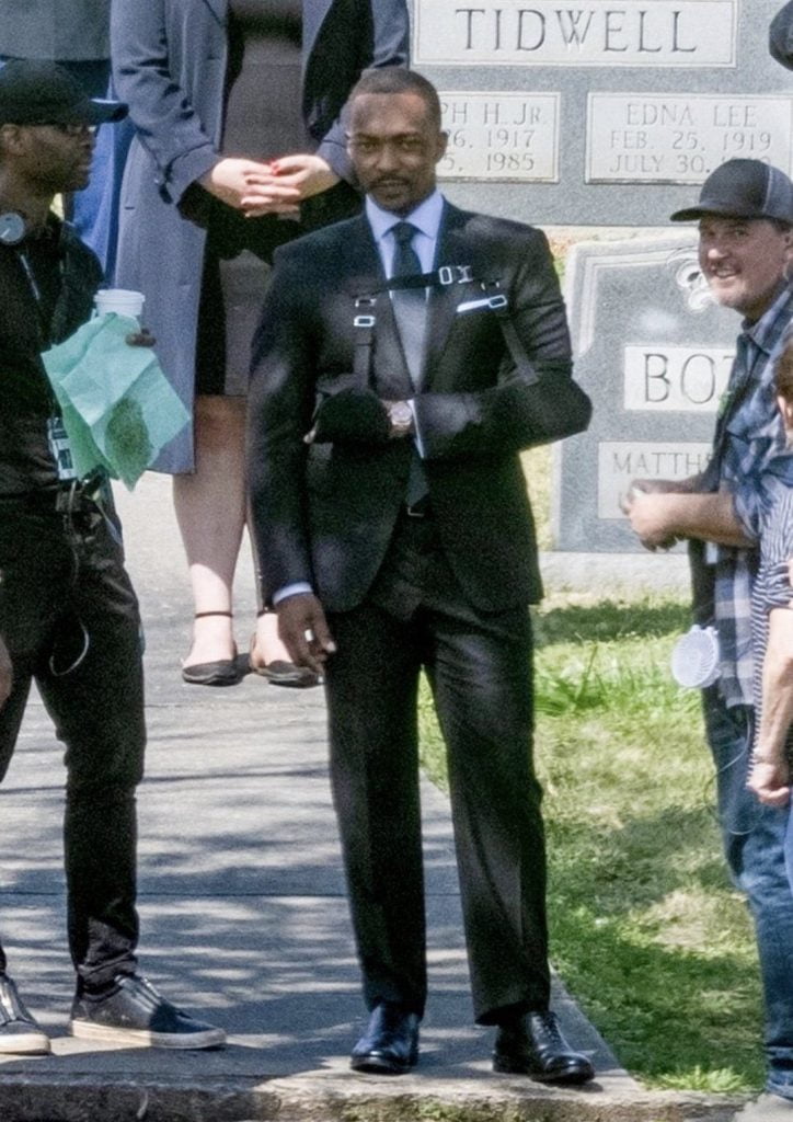 Liv Tyler and Anthony Mackie On The Set Of Captain America: New World Order
