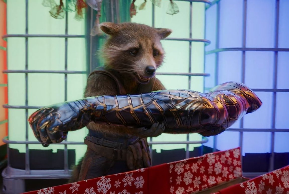 Rocket Got Bucky’s Arm As Christmas Present