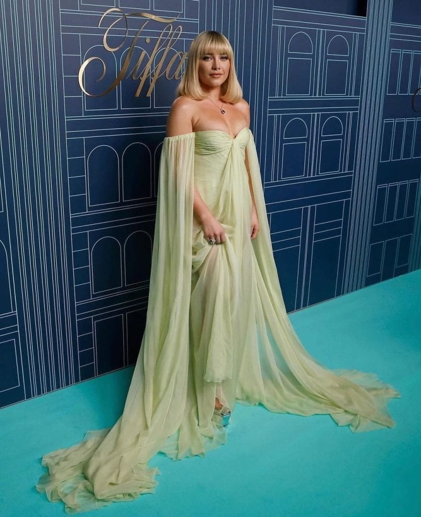 Florence Pugh Attends The Reopening Of Tiffany & Co.'s NYC Flagship Store