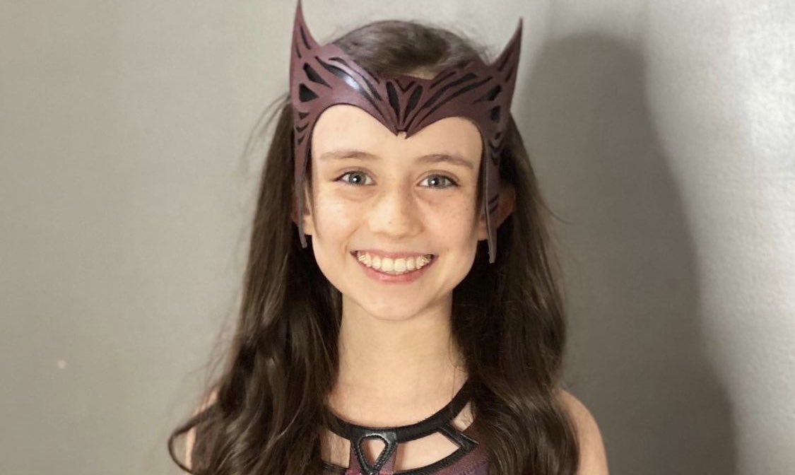 Young Wanda Michaela Russell From WandaVision Shared a Halloween Costume as the Scarlet Witch