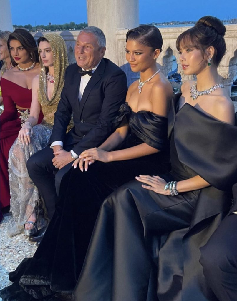 Anne Hathaway Zendaya and BLACKPINK's Lisa at Bulgari’s Mediterranean Event in Venice