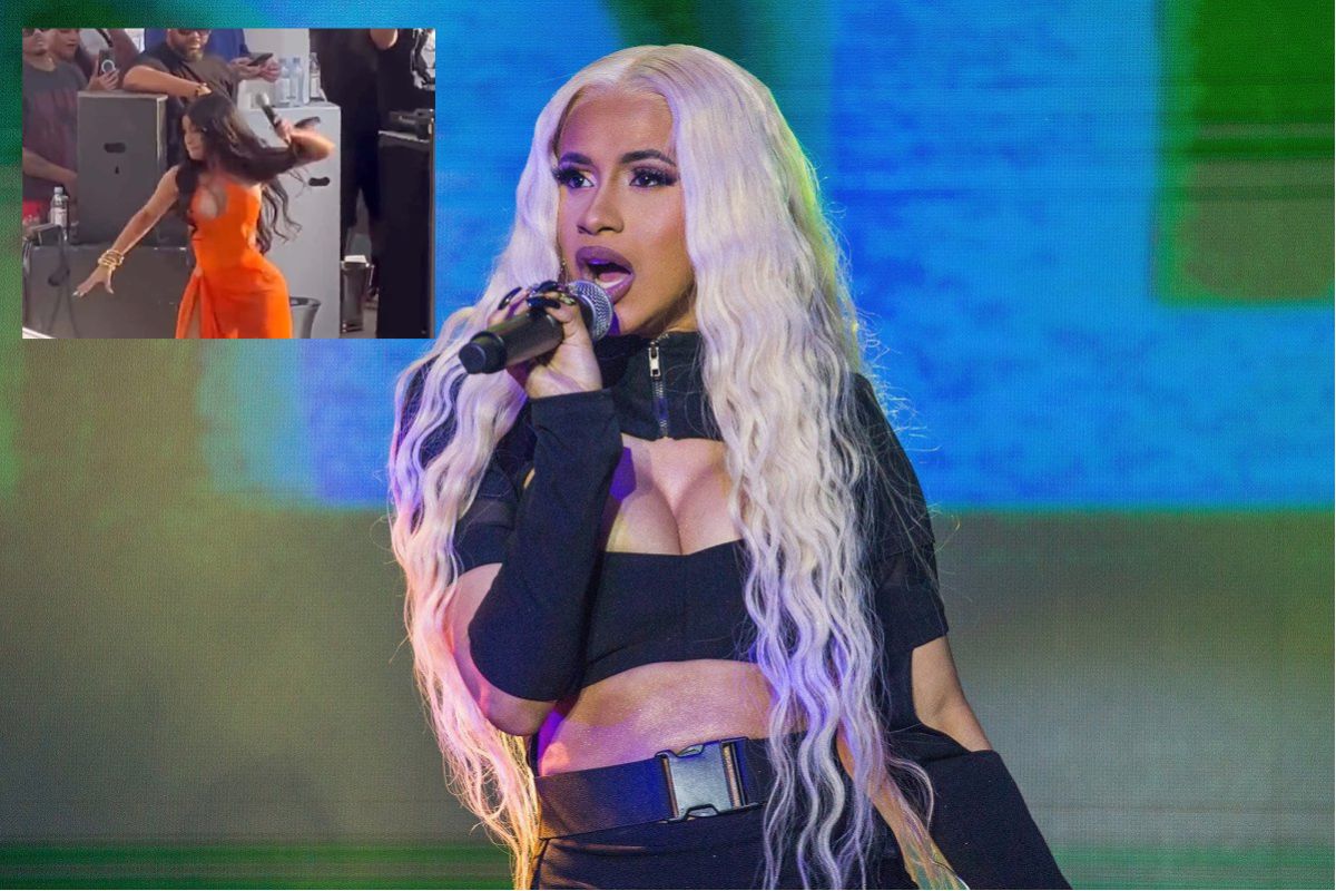 Cardi B Throws Mic at Audience Member After Drink Toss at Drai's Beach Club in Las Vegas