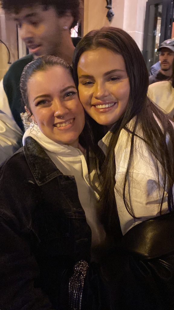 Selena Gomez, Nicola Peltz Beckham, and Theresa Mingus shared an image while in the car.