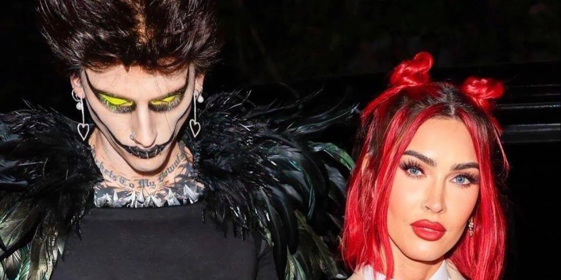 Megan Fox and Machine Gun Kelly as Yagami Light & Shinigami Ryuk at Michael Braun's Halloween Party