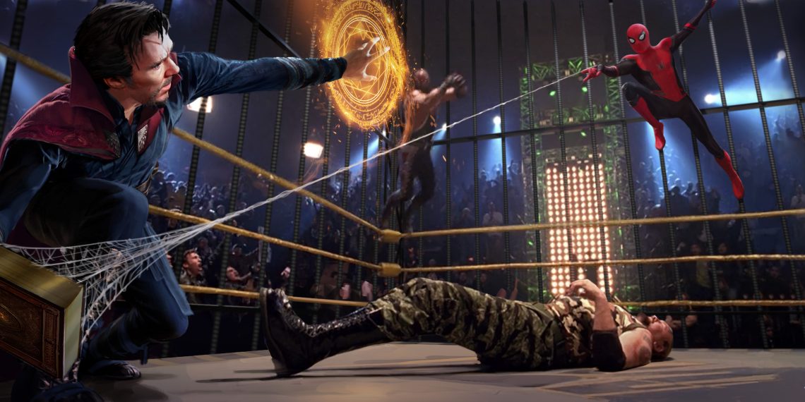 New Concept Art Teases Spider-Man and Doctor Strange Fighting in Tobey Maguire's Universe