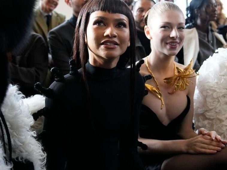 Zendaya and Hunter Schafer Reunite at the Schiaparelli Haute Couture SS24 Show