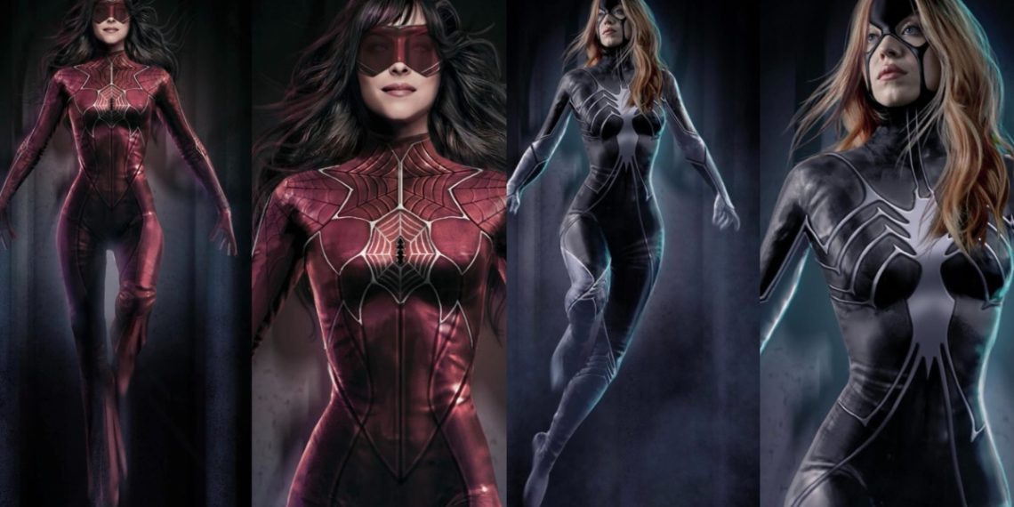 Concept Art Dakota Johnson and Sydney Sweeney's Superhero Suits in 'Madame Web'
