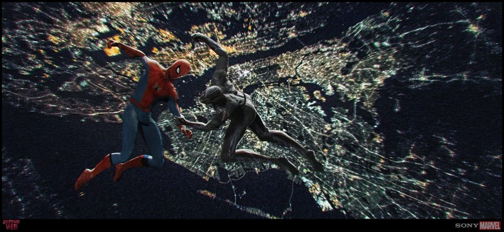 Tom Holland's Spider-Man vs. Ezekiel Sims: Concept Art from Original Sony's 'Madame Web' Draft
