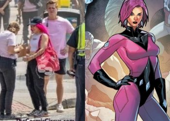 Rosa Salazar with Pink Hair as Diamondback