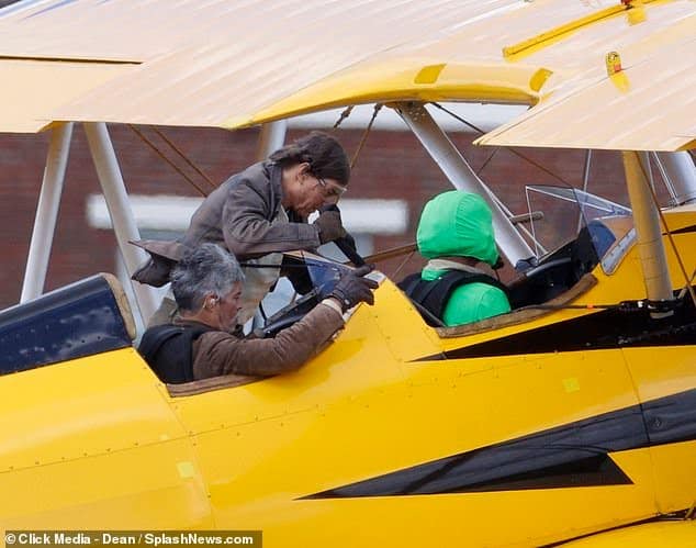 Tom Cruise Filming a Plane Stunt on the Set of ‘Mission Impossible 8’