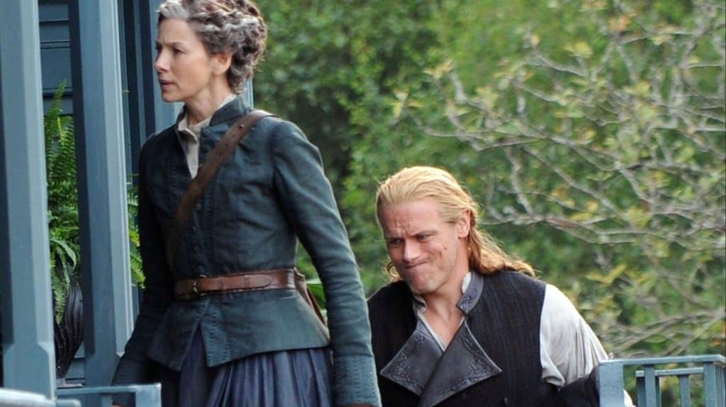Caitriona Balfe and Sam Heughan Spotted