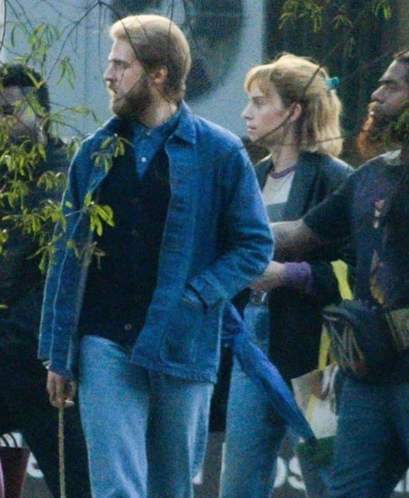 Maya Hawke and Caleb McLaughlin on the Hawkins Memorial Hospital Set of Stranger Things Season 5