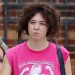 New Look: Sydney Sweeney in Pink Sleeveless Shirt as Christy Martin on Set of David Michôd’s Biopic