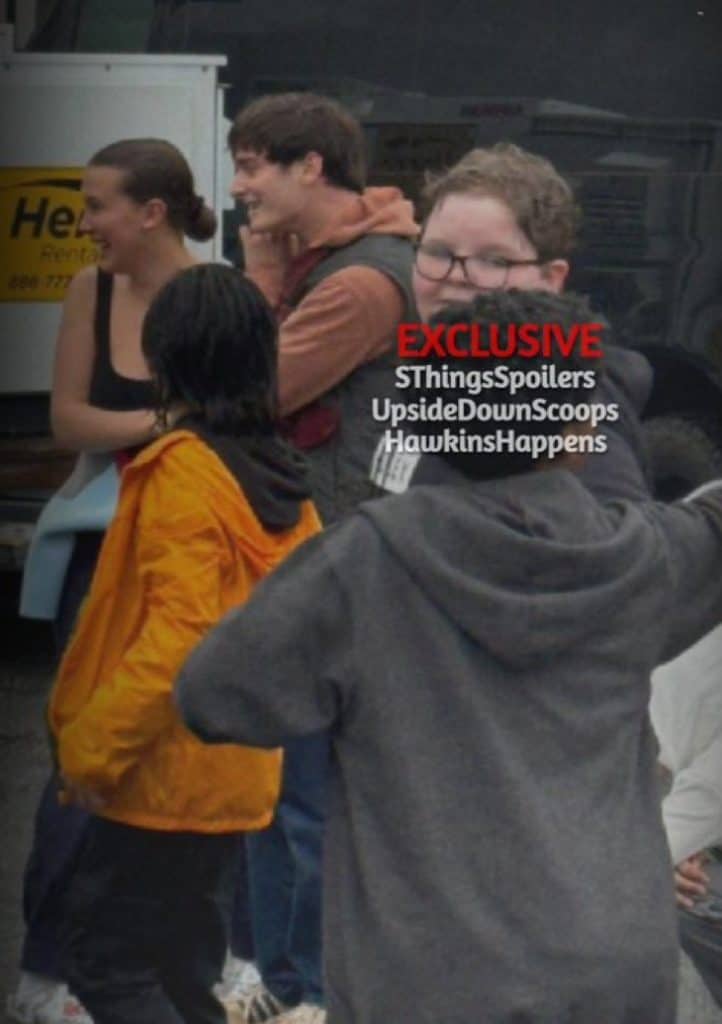 Millie Bobby Brown and Noah Schnapp Stranger Things Season 5 wrap