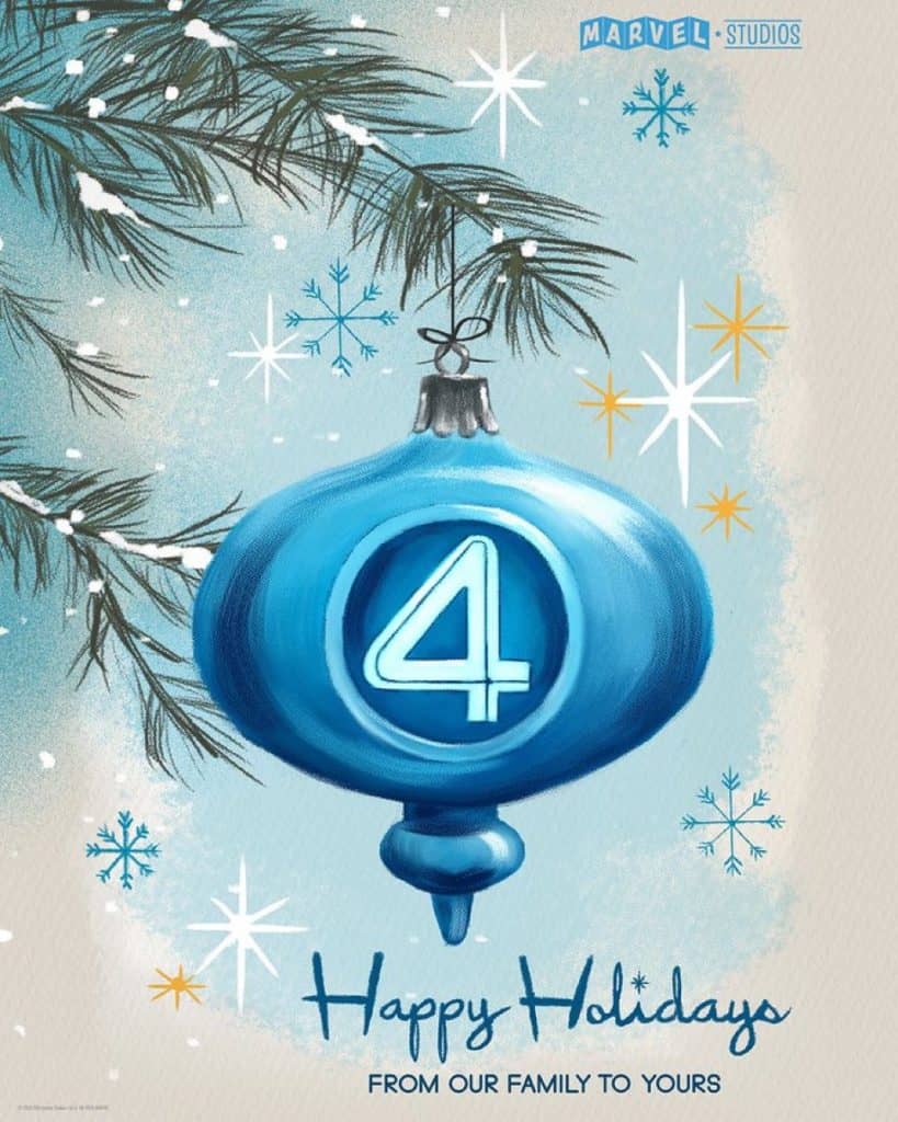 New Christmas Poster for The Fantastic Four: First Steps Released
