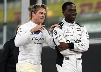 Brad Pitt F1 movie filming