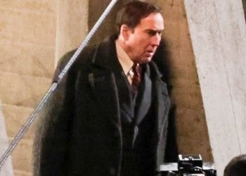 Nicolas Cage Spider-Noir filming Spider-Noir Los Angeles