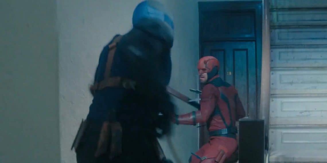 Daredevil fighting Bullseye