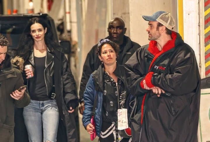 Krysten Ritter and Charlie Cox were spotted filming Daredevil: Born Again Season 2 in Brooklyn, NYC, marking the return of Jessica Jones and Daredevil to the Marvel universe.